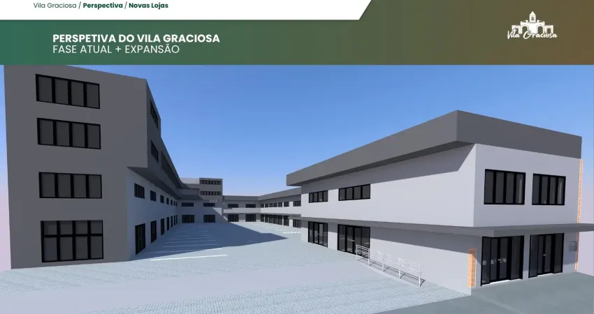 Loja âncora em frente à av. jacob macanhan – centro comercial vila graciosa