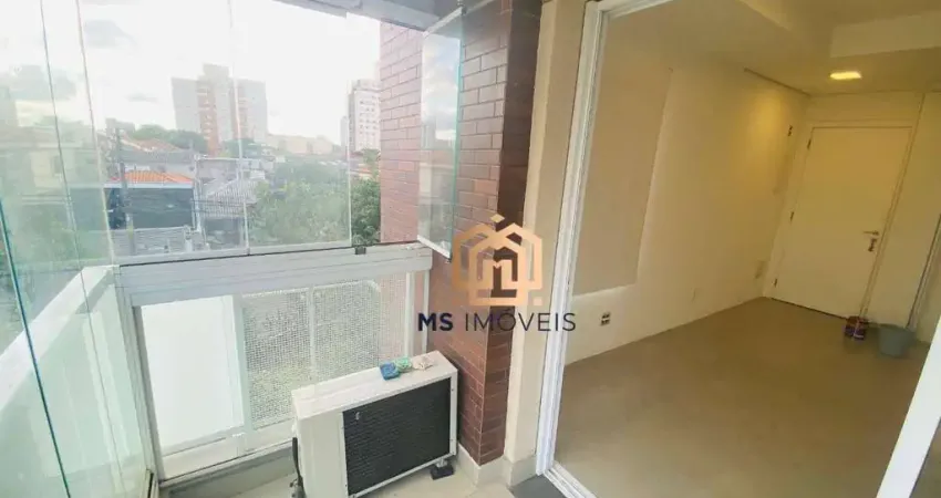 Apartamento 35m², 1 suíte, 1 banheiro, varanda, sala, cozinha americana, 1 vaga para locação na vila mariana