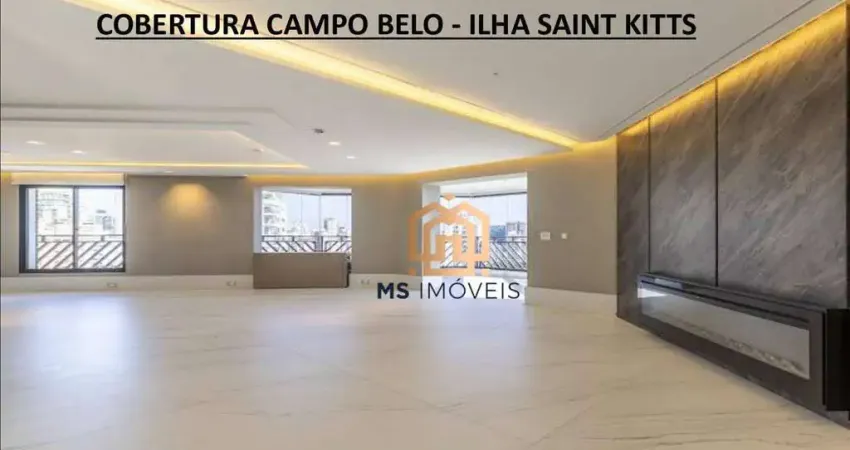 Cobertura 440m² 4 quartos sendo 2 suítes á venda - campo belo - são paulo/sp