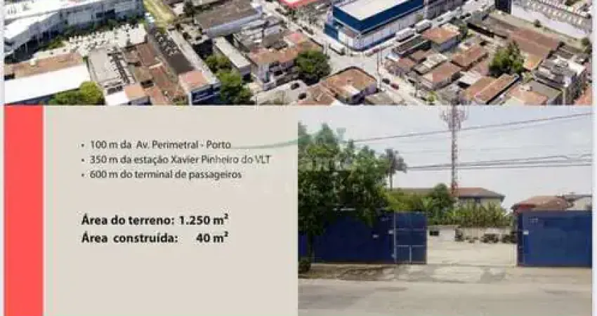 Terreno comercial para alugar na Rua João Guerra, Macuco, Santos