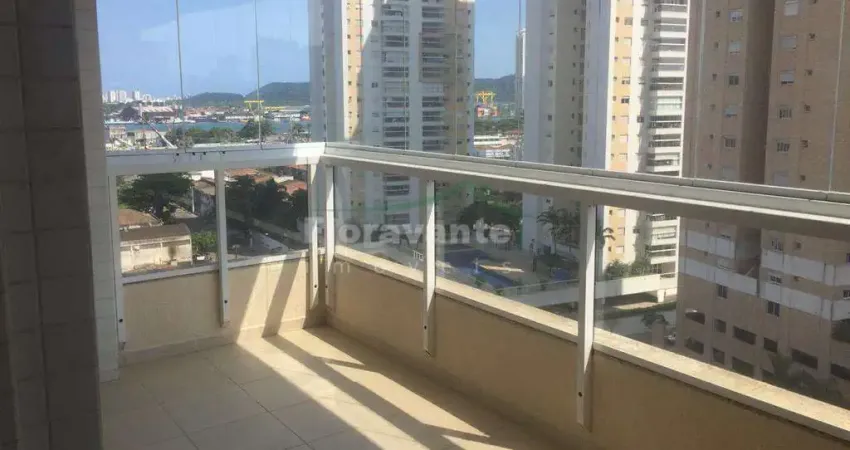 Apartamento com 3 quartos (1 suíte) na ponta da praia em santos