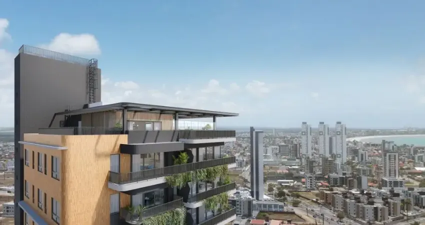 O melhor do jardim oceania, apartamentos nascente, com vista para os parques e para o mar do bessa.