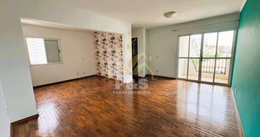 Apartamento ao lado das Escolas de Botucatu, com 96m2 e sala 3 ambientes.