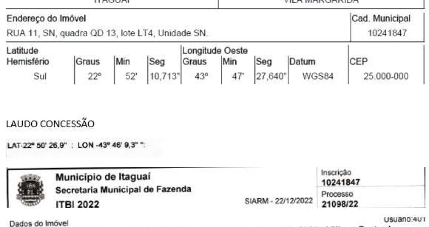 Oportunidade Única em ITAGUAI - RJ | Tipo: Terreno | Negociação: Venda Direta Online  | Situação: Imóvel