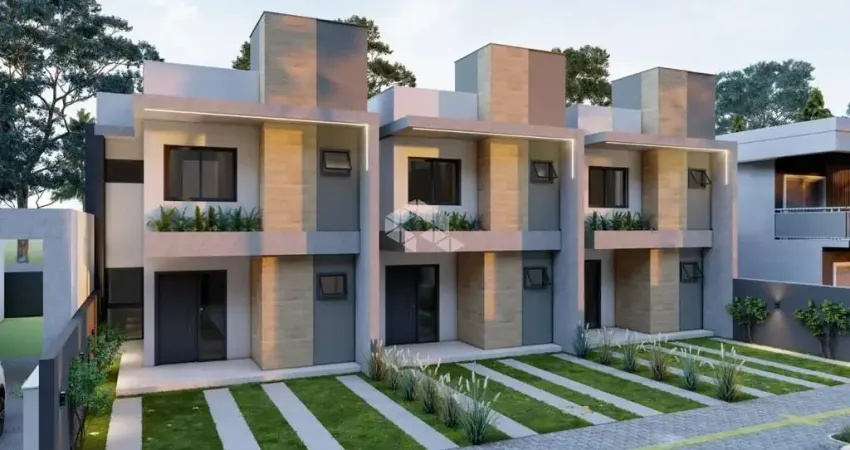 Sobrado 3 dormitórios e sacada, bairro estancia velha, canoas /rs. sobrado 2 dormitórios sendo 1 suíte com sacada, fachada contemporânea com fino aca