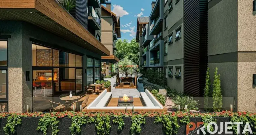 Apartamento com 1 suíte, lavabo, 59,03m², 1 vaga, no Centro de Gramado