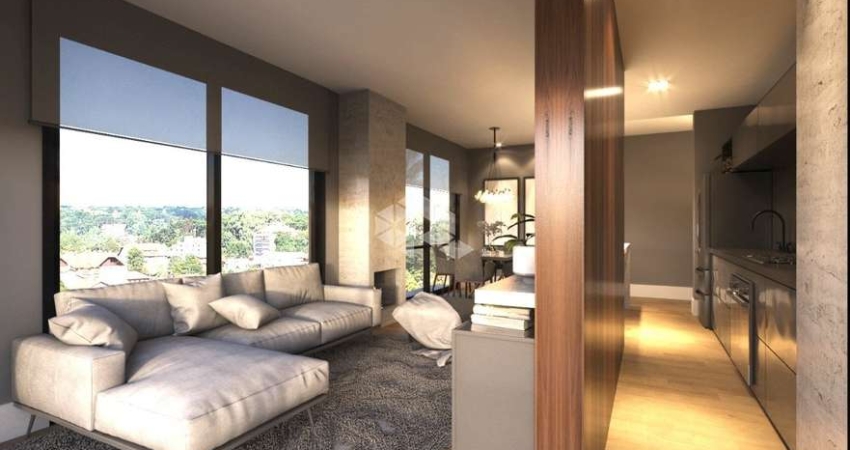Apartamento 1 suíte, 55m² privativos, 1 vaga de garagem, no Centro de Canela, na rua principal