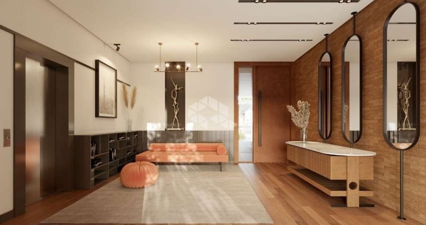 Apartamento 2 dormitórios (1 suíte), 64,94m² privativos, 1 vaga de garagem, no Centro de Canela, a 450 metros da Catedral.