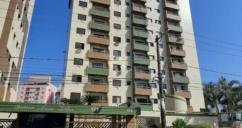APARTAMENTO NA PRAIA. 01 DORM. 01 VAGA, 55,00 DE ÁREA ÚTIL, ELEVADOR, SACADA. VL TUPI, PRAIA GRANDE SP.