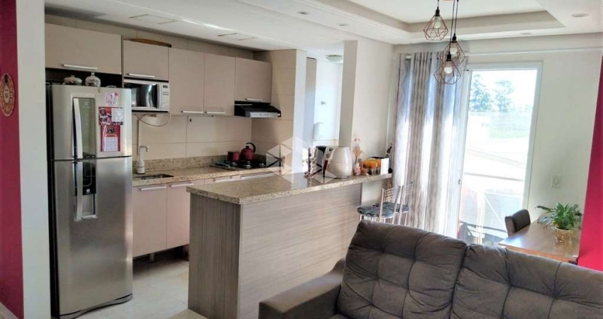 Apartamento semimobiliado, 2 dormitórios, 1 vaga, bairro Fátima, Canoas