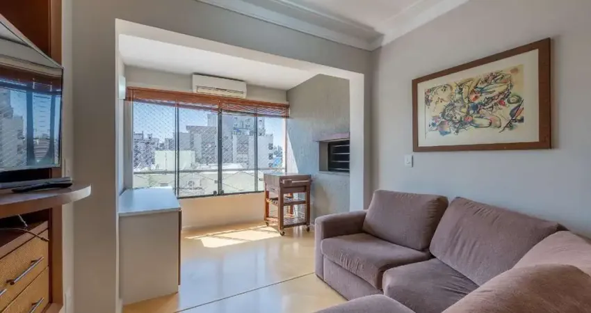 Apartamento mobiliado, 03 dormitórios, sacada integrada c/ churrasqueira, 1 vaga.