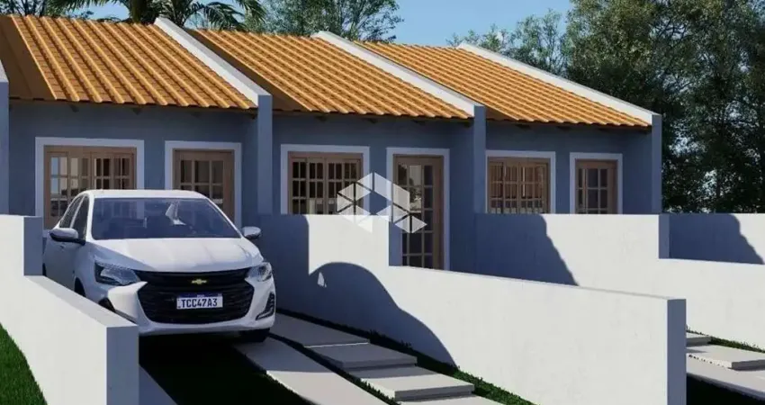 Casa geminada em construção com 1 dormitório no bairro Distrito Industrial!