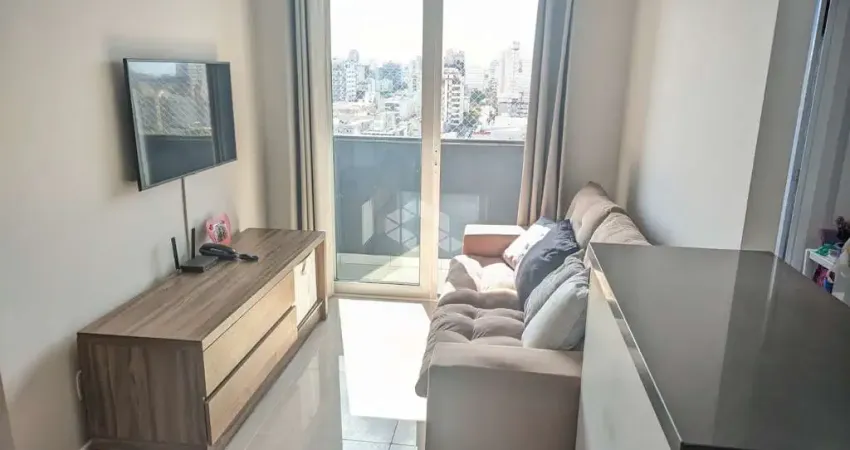 Apartamento de 2 quartos com churrasqueira e 1 vaga de garagem no centro de canoas.