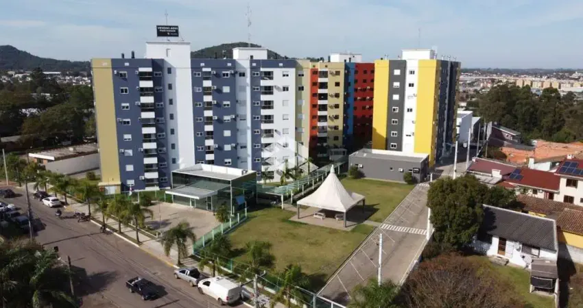 Ótimo apartamento à venda com 02 dormitórios com suíte, sacada com churrasqueira e garagem coberta, no bairro uglione em santa maria.