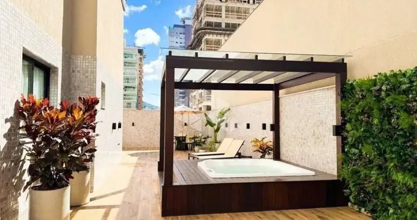 Apartamento garden com 3 suítes e 2 vagas de garagem em itapema, finamente mobiliado