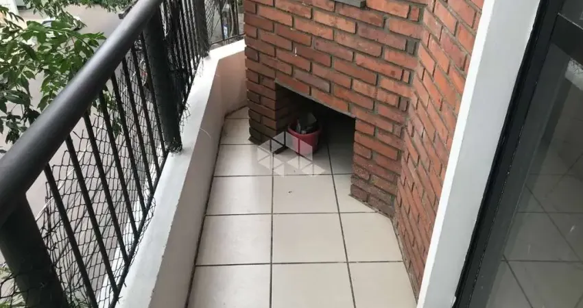 Apartamento de 1 quarto com sacada e churrasqueira no centro de santa maria