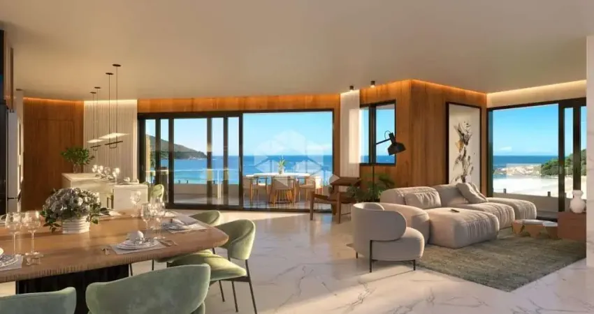 Apartamento com três suítes e vista mar em quatro ilhas bombinhas sc