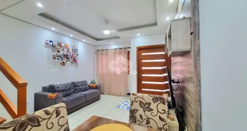 Casa sobrado semimobiliada no bairro igara em canoas, com 2 dormitórios, aceita financiamento e uso do fgts