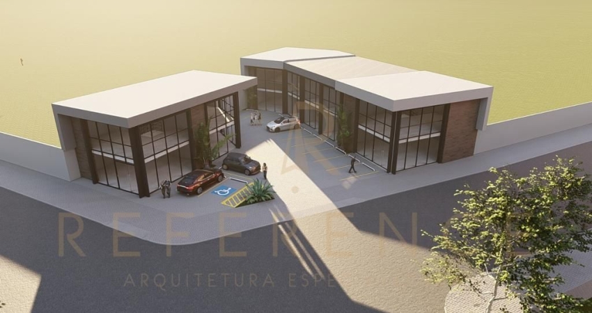 Sala comercial nova com mezanino