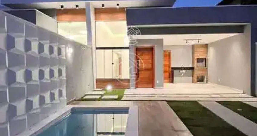 Casa luxuosa que você procura com piscina e área gourmet