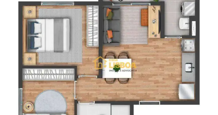 Apartamento com 2 dormitórios à venda, 42 m² por R$ 396.800,00 - Chácara Califórnia - São Paulo/SP