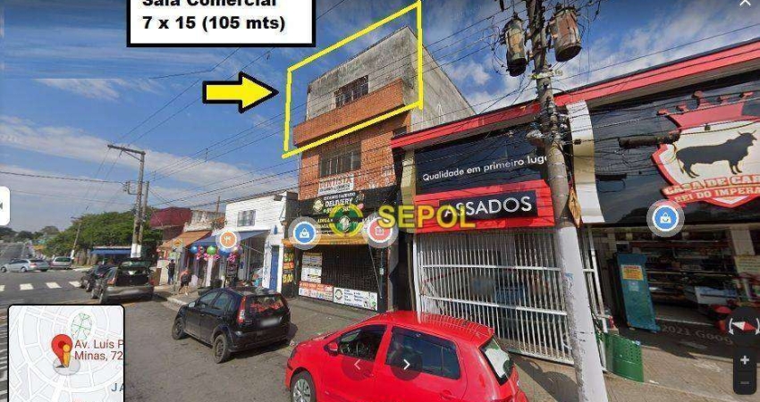 Sala para alugar por R$ 1.370,88/mês - Cidade Centenário - São Paulo/SP