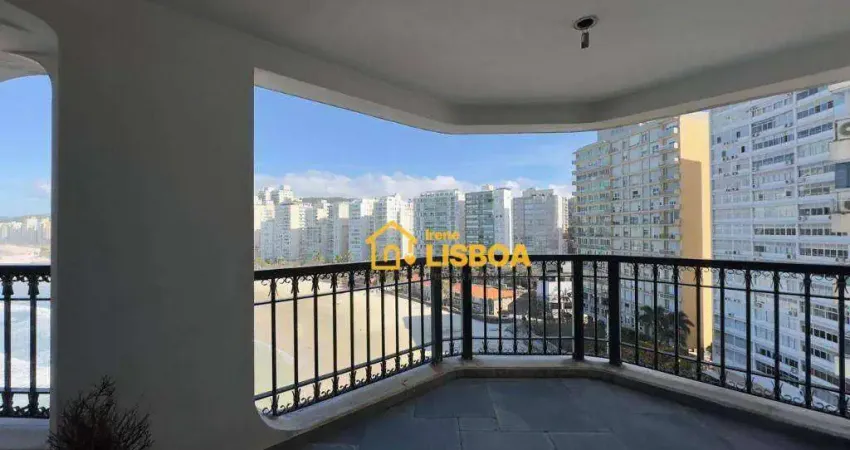 Apartamento com 4 dormitórios à venda, 335 m² por r$ 1.200.000 - acapulco - guarujá/sp