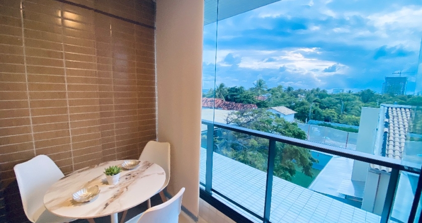 Lindo Studio com Varanda 30 m2, Pedra do Sal