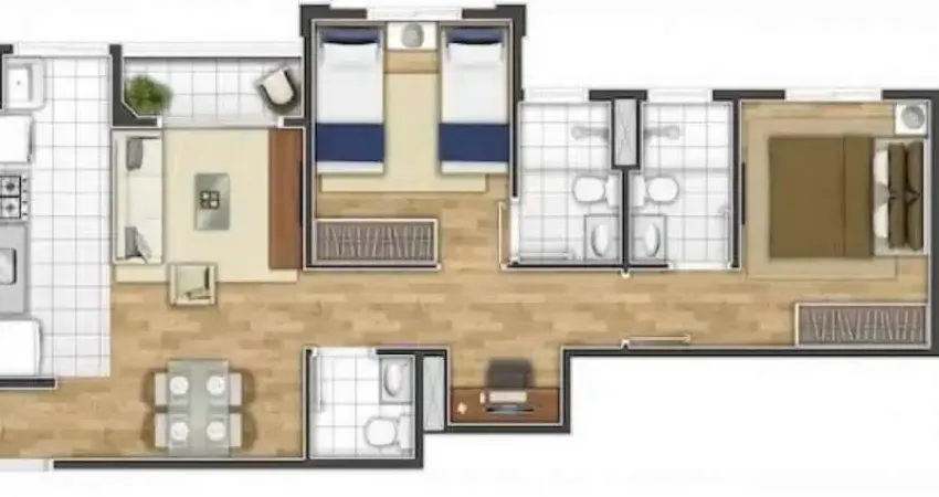 Venda - apartamento em condomínio - lagoa seca - santa bárbara d'oeste - sp