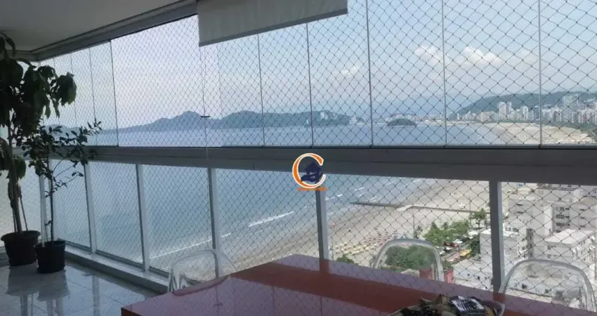 Cobertura triplex - quadra da praia do embaré- 404m - 4 suítes - 5 vagas