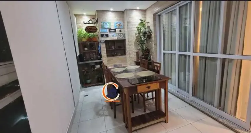 Amplo apartamento a venda , ponta da praia- 103m - 3 dorm / 2 vagas , sacada com churrasqueira