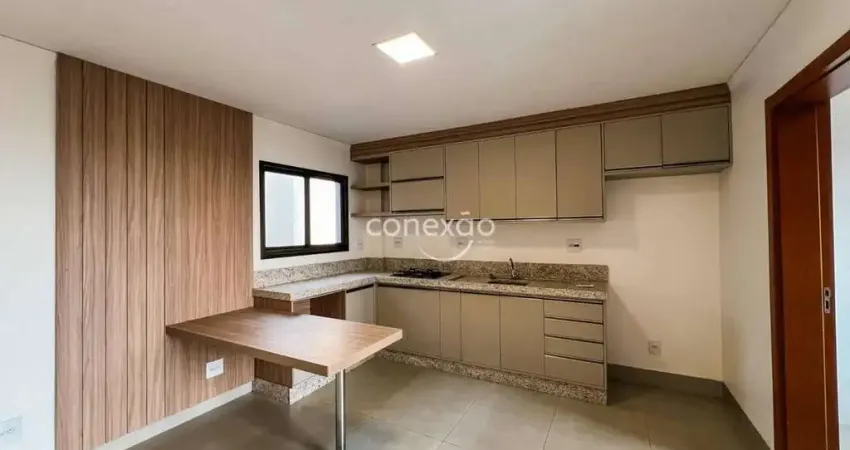 Apartamento semi mobiliado com 02 quartos e 01 suíte para locação, jardim santa maria, toledo/pr