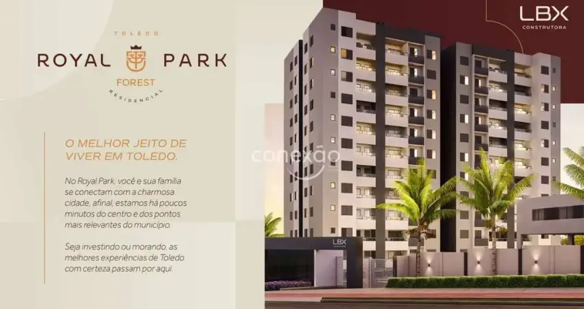 Apartamento com 2 quartos à Venda, Residencial Royal Park, com home clube, JARDIM CONCÓRDIA, TOLEDO/PR