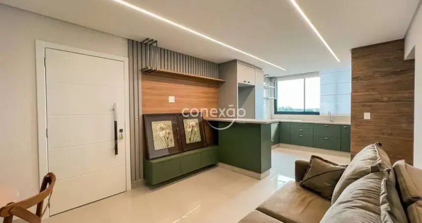 Apartamento semimobiliado à venda com cozinha gourmet, 2 quartos, jd. la salle - toledo/pr