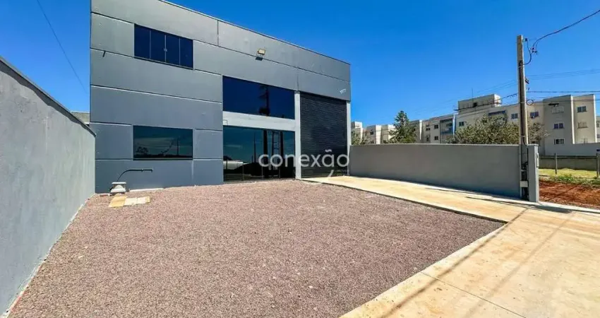 Barracão novo para locação, com 345m² de área construída e estacionamento próprio, jd. gisela - toledo/pr