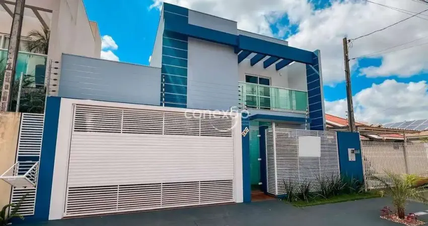 Sobrado à venda, semi mobiliado, 3 quartos sendo 1 suíte, jardim gisela, toledo/pr