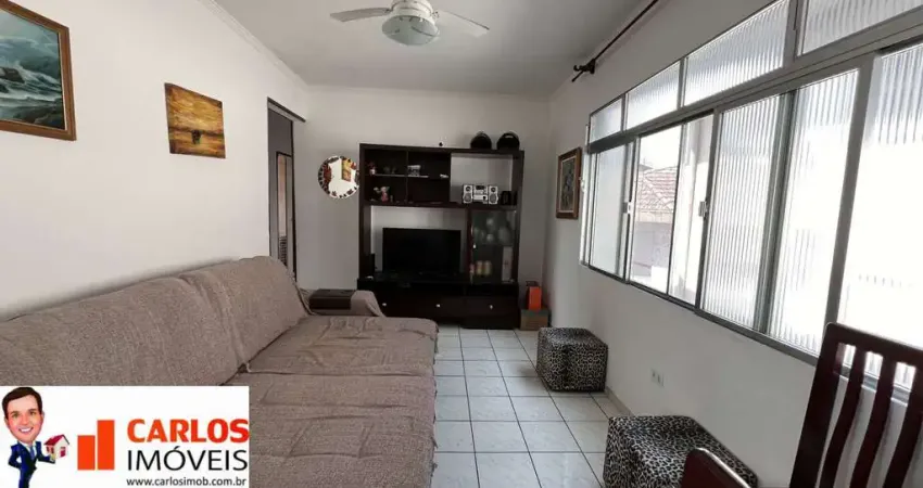 Amplo, 3 quartos, sala, cozinha, 2 banheiros, área de serviço, vaga demarcada, 2º andar, ótima localização, rua residencial, tranquila, bairro da aparecida/santos