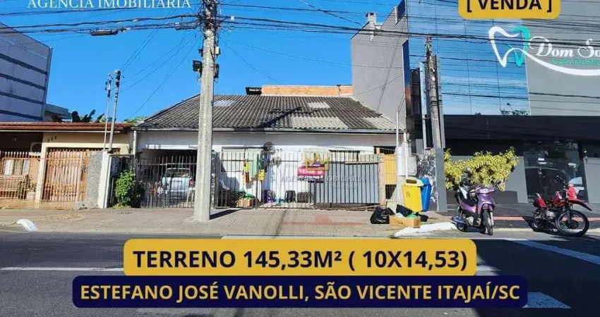 TERRENO ESTEFANO JOSÉ VANOLLI SÃO VICENTE ITAJAÍ/SC