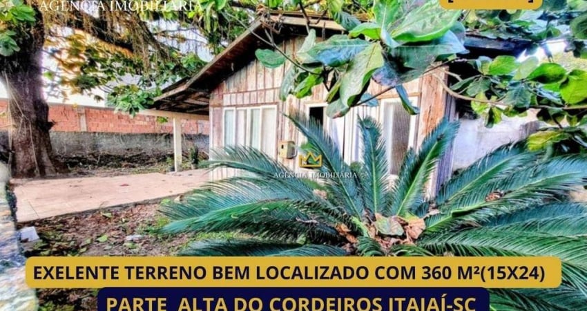 Terreno à venda, 360 m² por R$ 640.000,00 - Cordeiros - Itajaí/SC