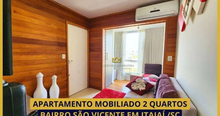 ALUGUEL APARTAMENTO MOBILIADO 2 QUARTOS SÃO VICENTE ITAJAÍ/SC