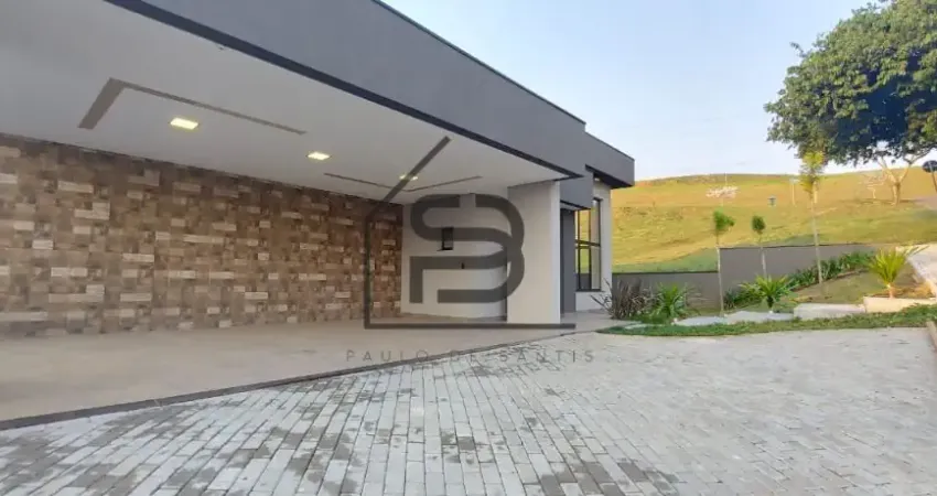 Casa térrea à venda Condomínio Terras de Santa Cruz, 3 suítes, ampla área gourmet, piscina com hidro e aquecimento, 3 vagas de garagem cobertas e 3 vagas descoberta, Bragança Paulista.