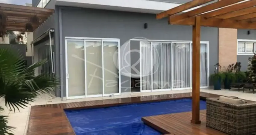 Casa em condomínio à venda  em campinas-sp, no loteamento parque dos alecrins, com 3 suítes, 2 salas, 5 banheiros, 4 vagas de garagem e 325m².