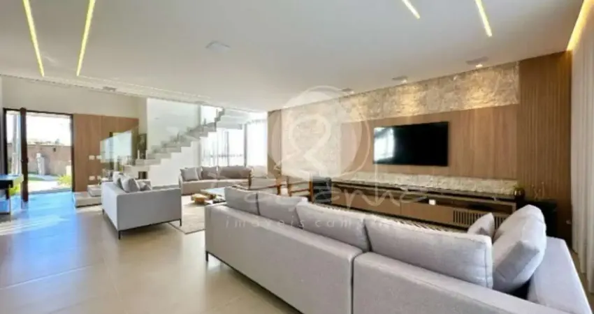 Casa em condomínio à venda em campinas-sp, 4 quartos, 4 suítes, 3 salas, 6 banheiros, 4 vagas de garagem