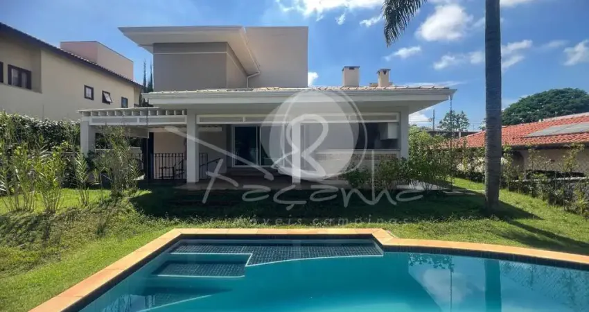 Casa em condomínio de alto padrão em alphaville campinas-sp: 3 suítes, 4 vagas, 256m²