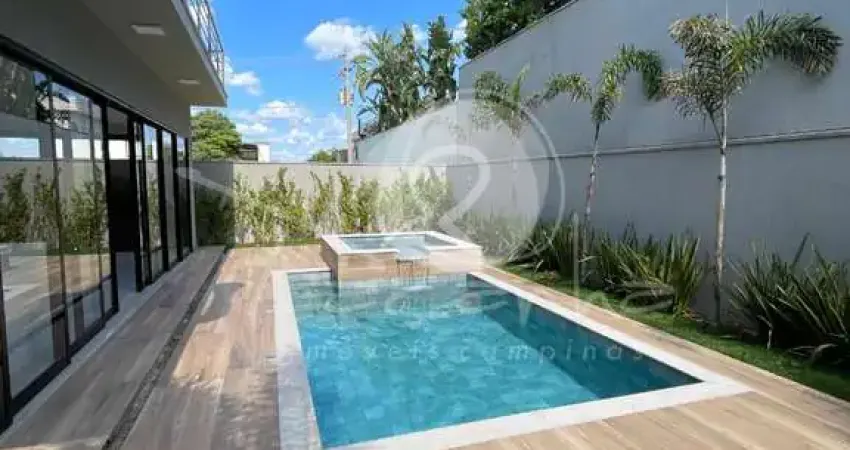 Casa de alto padrão em condomínio - 4 quartos, 4 suítes, 3 salas, 6 banheiros, 4 vagas de garagem em campinas-sp.