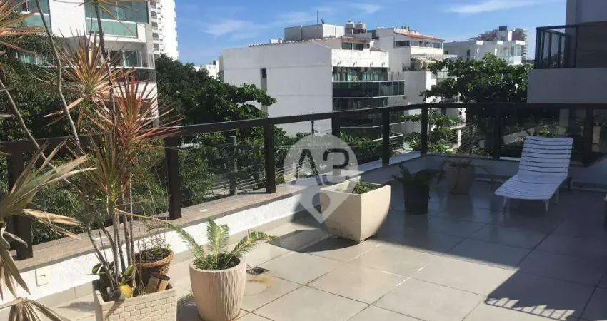 Cobertura à venda, 450 m² por r$ 4.000.000,00 - jardim oceânico - rio de janeiro/rj