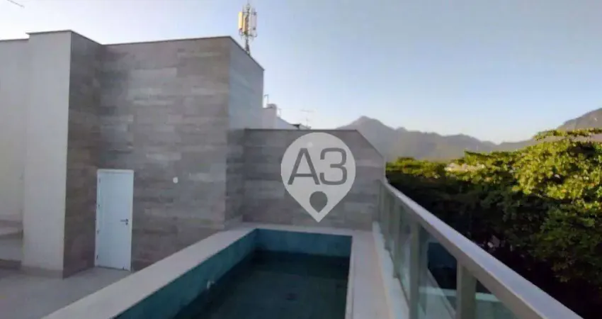 Cobertura com 4 dormitórios à venda, 325 m² por r$ 5.500.000,00 - jardim oceânico - rio de janeiro/rj