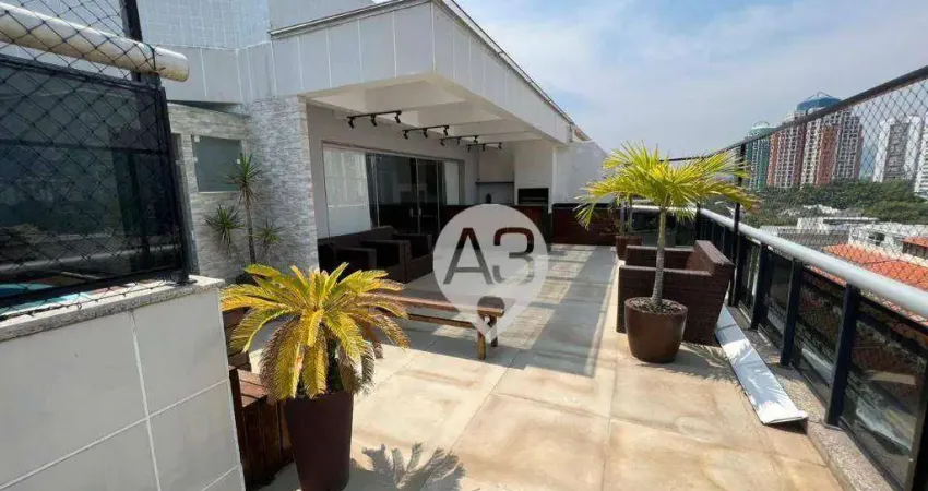 Cobertura com 3 dormitórios à venda, 273 m² por r$ 5.000.000,00 - barra da tijuca - rio de janeiro/rj