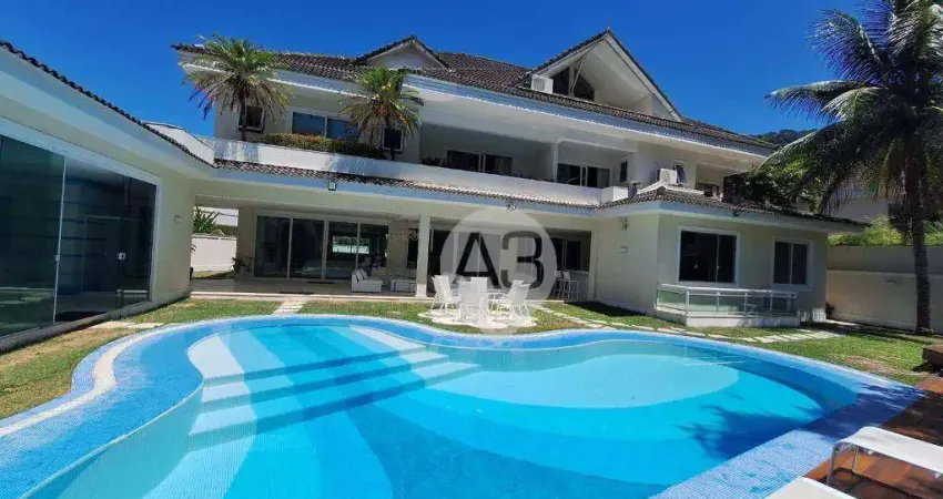 Casa com 5 dormitórios para alugar, 1300 m² por r$ 46.600,00/mês - barra da tijuca - rio de janeiro/rj