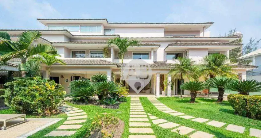 Casa com 7 dormitórios à venda, 2035 m² por r$ 9.500.000,00 - barra da tijuca - rio de janeiro/rj